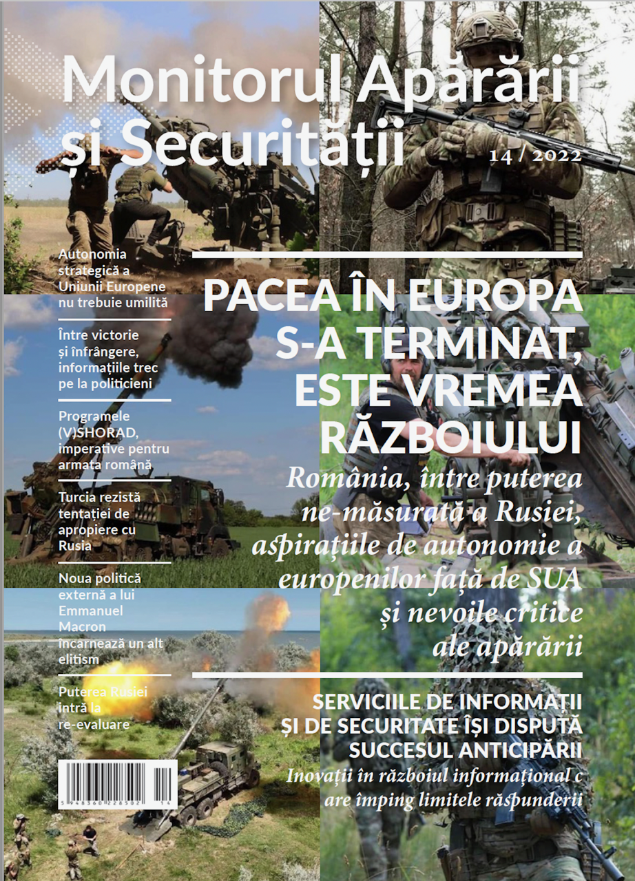 Revista Monitorul Apărării și Securității - editia 14/2022, format digital