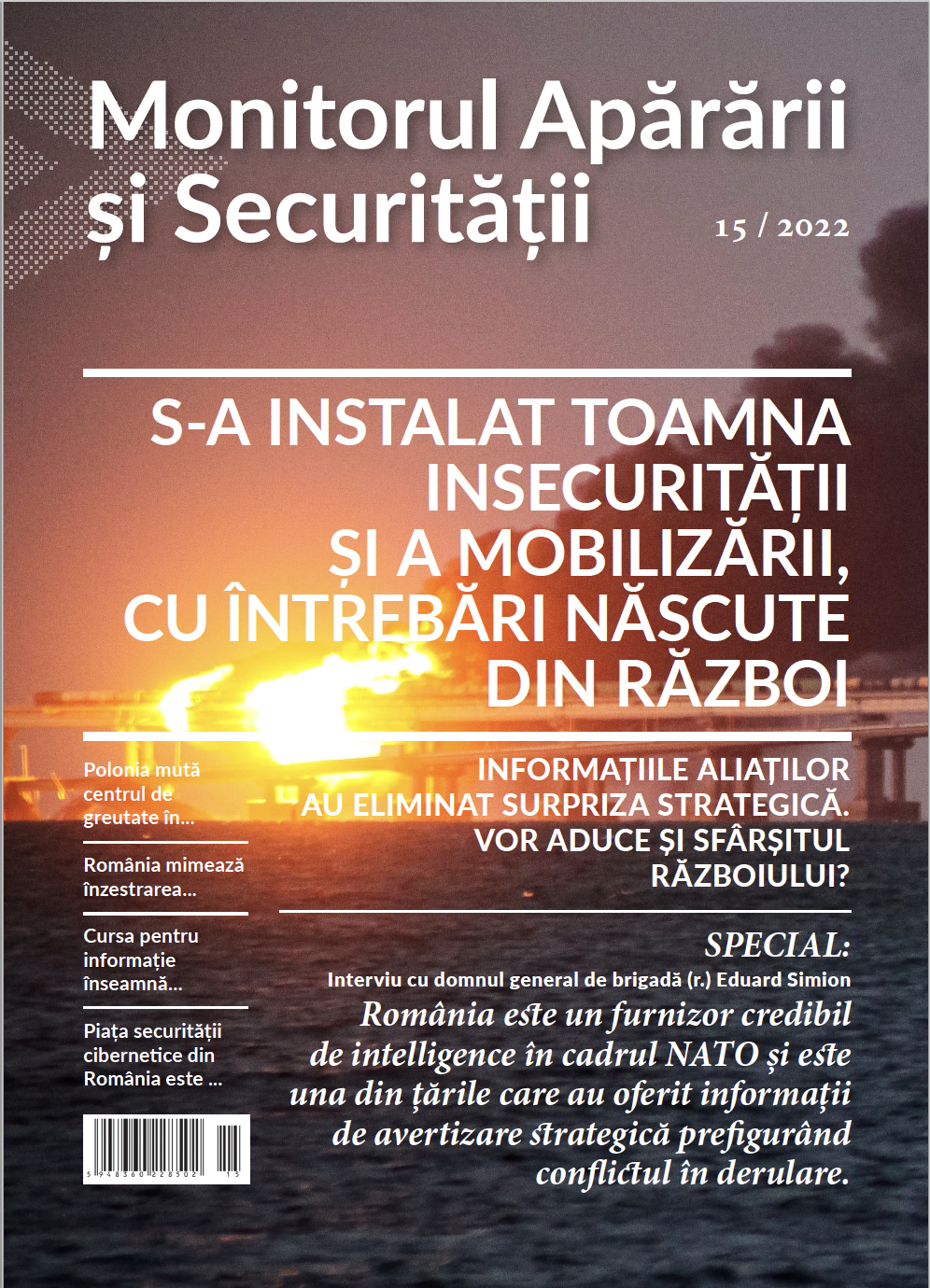 Revista Monitorul Apărării și Securității - editia 15/2022, format digital
